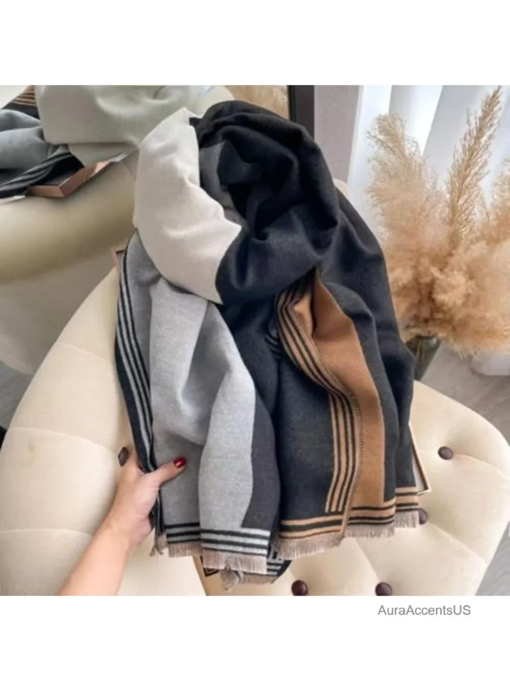 Women's Pashmina Shawl Wrap Open Front Poncho Blanket Scarf Dressy Evening